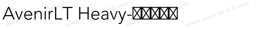 AvenirLT Heavy字体转换